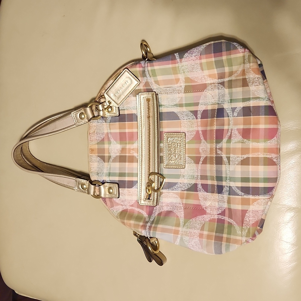 Coach plaid purse 👛